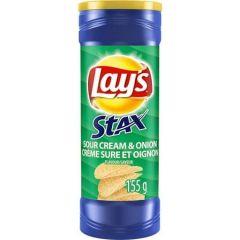 Frito Lays Stax Sour Cream & Onion Flavour Chips 5.5 oz